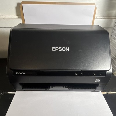 Epson WorkForce ES-500W Wireless Duplex Desktop Document Scanner 600x600 DPI