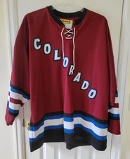 Vintage Koho Colorado Avalanche NHL Licensed Hockey Jersey Air-Knit 