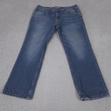 Goodfellow Jeans Mens 38x30 Blue Slim Straight Total Flex Mid Rise Denim Stretch