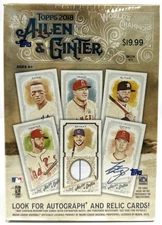 2018 Topps Baseball Allen & Ginter Base Cards #1-#350 - Complete Your Set
