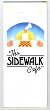The Sidewalk Cafe  6 Panel Dinner Menu