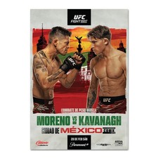 UFC Fight Night Moreno vs Kavanagh Signed Poster MMA Wall Art No Frame.
