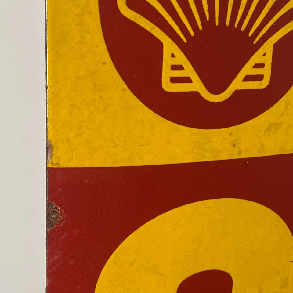 Shell Enamel Sign - 60x40cm (23.6x15.7") - Rare Vintage Nice Old-Looking Signage - Image 3 of 4