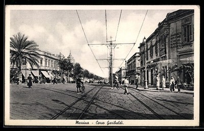 Ansichtskarte Messina, Corso Garibaldi 