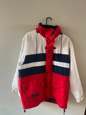 Vintage 90s Helly Hansen Jacket Waterproof Sailing Salt Segel Size Men S