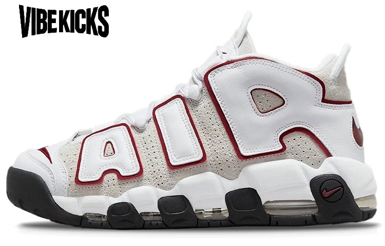 Nike Air More Uptempo '96 White Grey Red | eBay