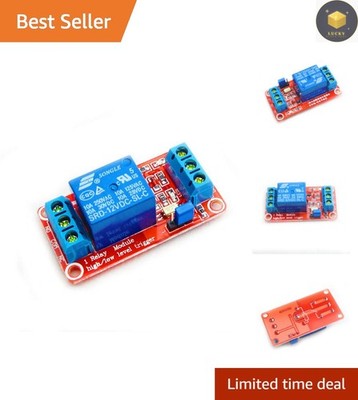 Versatile 12V 1 Channel Relay Module: Compact with Screw Mount & Indicators