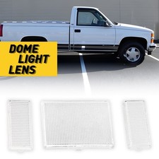 2 Pcs Clear Map Dome Light Cover For Chevy Silverado C1500 K1500 1988-1998 New 2 Pcs Clear Map Dome Light Cover For Chevy Silverado C1500 K1500 1988-1998 New