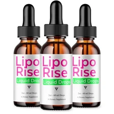 (3 Pack) LipoRise Drops, Lipo Rise Daily Overall Health Support Drop (6oz)