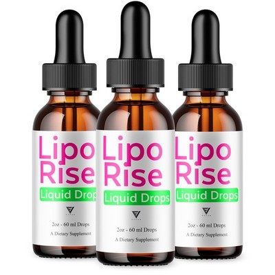(3 Pack) LipoRise Drops, Lipo Rise Daily Overall Health Support Drop (6oz)