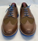 Bold Society Mens Brown Leather Suede Derbys & Blue Rubber Soles Shoelaces US 11 — photo 2