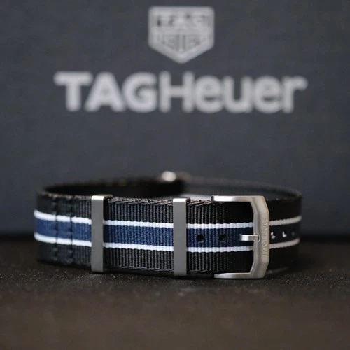 Genuine TAG HEUER 21mm  Fabric Strap Bracelet Band  ref FC8197