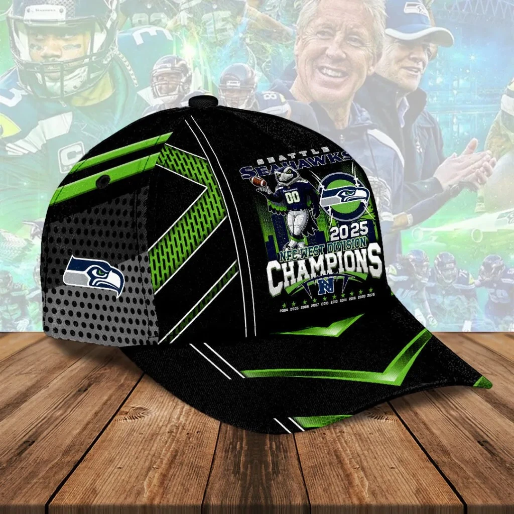 Seahawks 2025 NFC West Champions Classic Cap