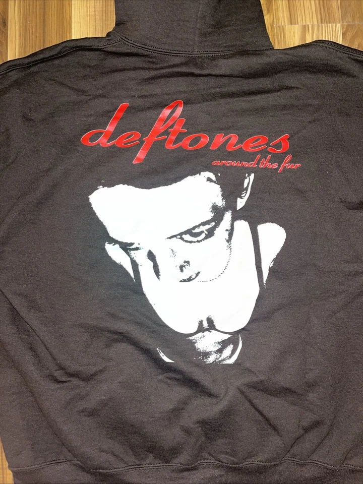 Sudadera con Capucha Vintage Deftones Around The Fur Tour Banda de Metal Talla XL Marrón Usada en Excelente Condición Foto 2 de 4