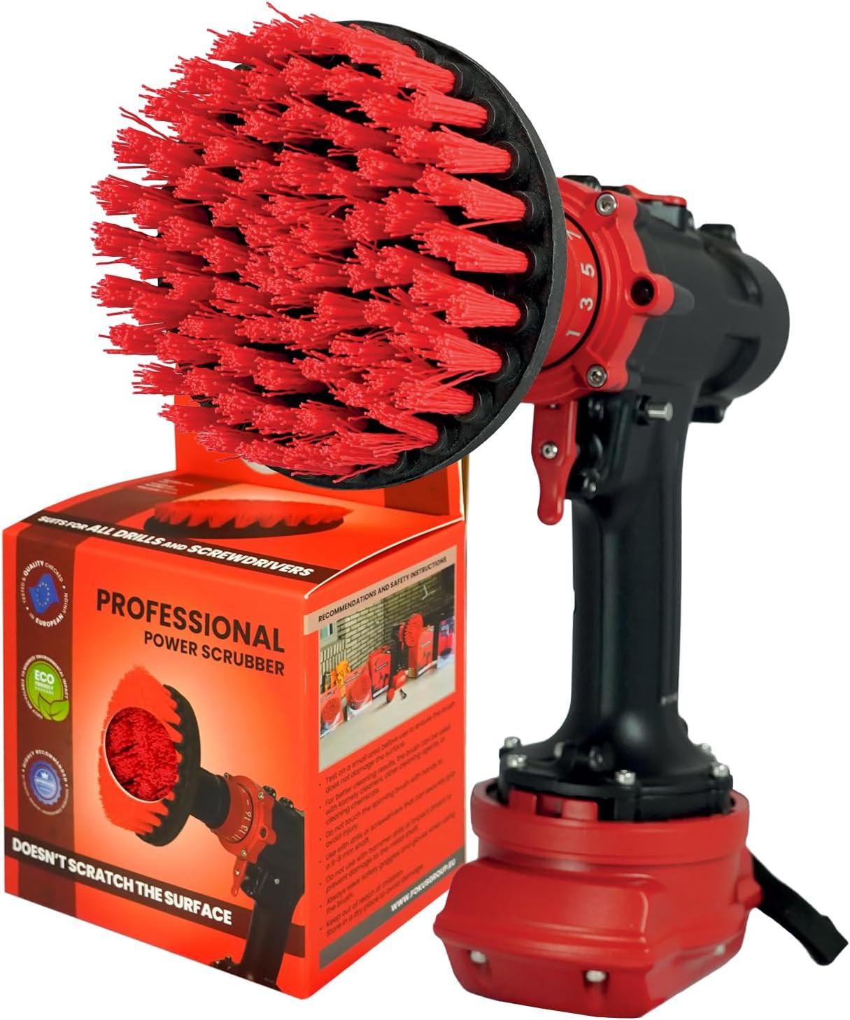 Brosse de perceuse anti-rayures pour récurer les joints de carrelage