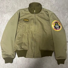 Buzz Rickson's Tankers Flight Jacket Khaki 36R Men's Vintage #EL ACA