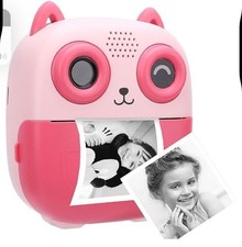 Instant Print Camera For Kids With HD Photo Video 2.4-Inch Screen Dual Cameras