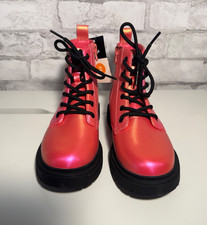 Girls Shoes Size 2 Combat Boots Hot Pink NEW