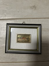 Quadro cromolitografia artigianale su legno naturale 