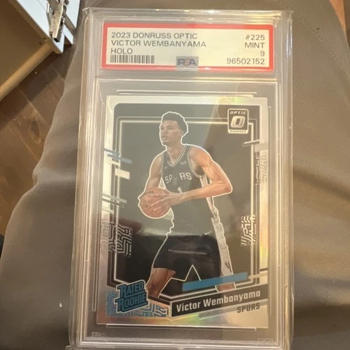 Panini 2023-24 Donruss Optic Victor Wembanyama Holo Prizm #225 Spurs PSA 9