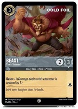 Disney Lorcana Ursula's Return Beast - Thick-Skinned Cold Foil Card # 176 / 204