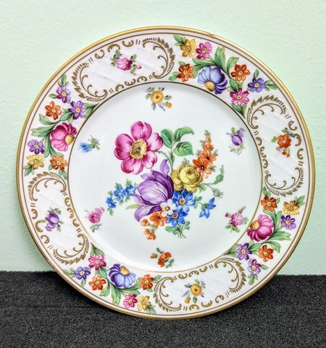 (1) Antique 1920-39 Schumann Bavaria EMPRESS DRESDEN Appetizer Plate, Ø7" - Picture 3 of 9