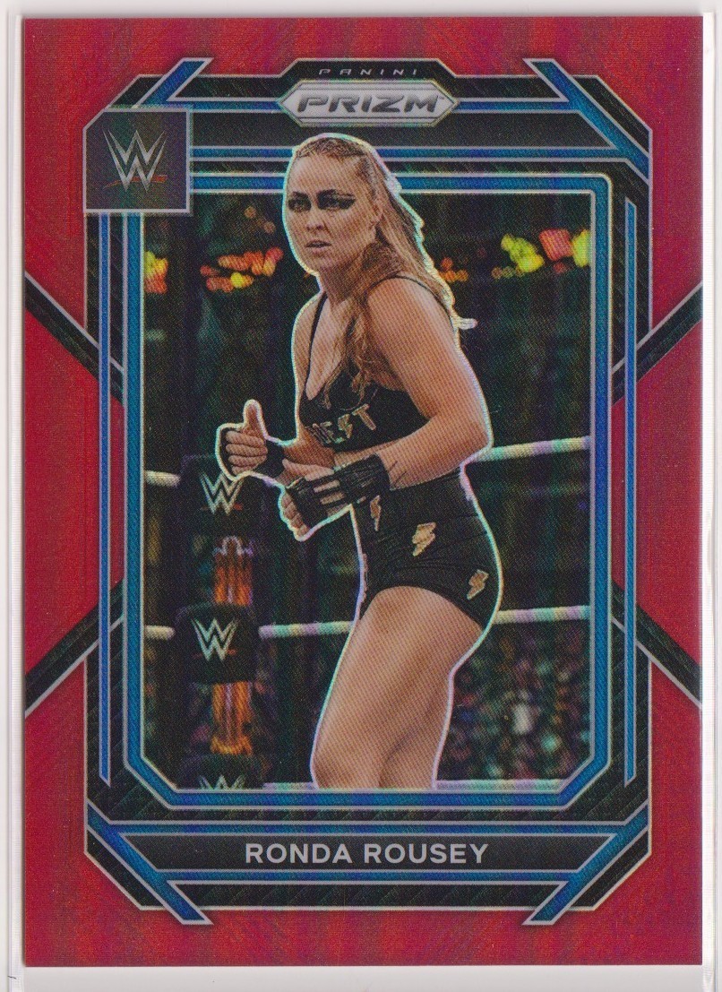 2023 Panini Prizm WWE - Ronda Rousey #194 Red Prizm /299