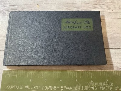 ORIGINAL VINTAGE REPUBLIC AVIATION SEABEE RC3 AIRCRAFT 1947 FLIGHT LOG BOOK
