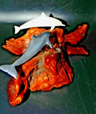 John Perry Studios Inc Solo Dolphins Set of 2 Black/White