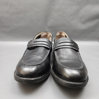 AllSaints Sam Shoes Mens Size 13 Black Leather Penny Loafers  display picture 1