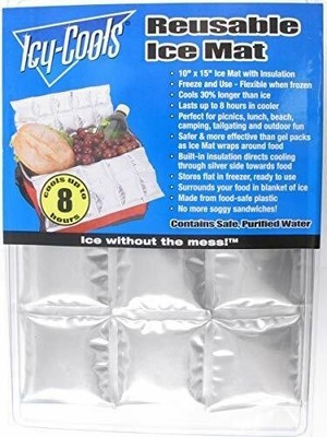 Icy Cools Reusable Ice Mat - 10''x15'' (Single), Clear