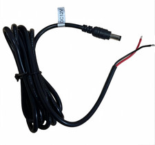 12V DC Straight 5.5x2.5 Plug 2M 0.75mm Car Boat RV Pigtail Cable Tinned Ends