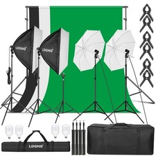 8.5x10ft Photography Backdrop Kit Softbox 5500K UL