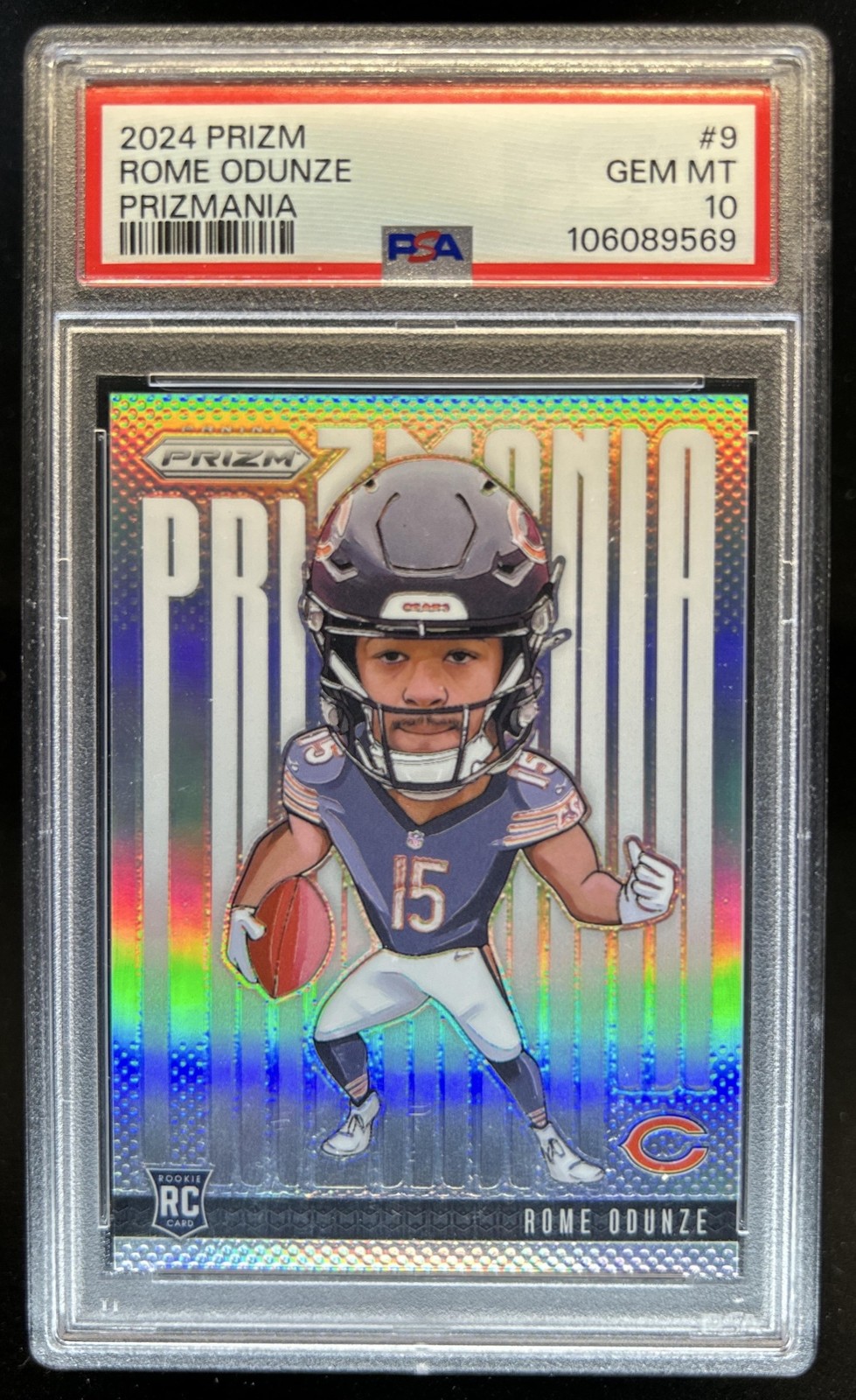Rome Odunze Panini Prizm Prizmania #9 Base