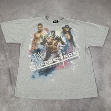 WWE Rey Mysterio Shirt Boys 18 Gray Wrestling Superstars Randy Orton Hybrid 2010