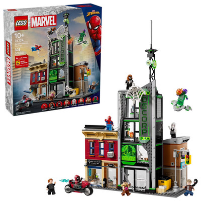 LEGO Marvel Spider-Man vs. Oscorp Building Toy - Pretend Play Set W/8 Toy Minifi