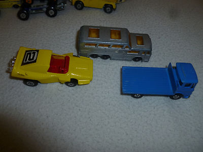 VINTAGE MATCHBOX LESNEY CAR LOT NO. 71 63 60 7 15 32 47 18 29 66
