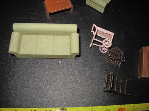 Vintage Old Miniature Doll House Furniture LOT - Picture 2 of 6