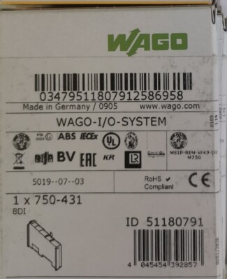 1PC Wago 750-431 PLC Module New Expedited Shipping 750431