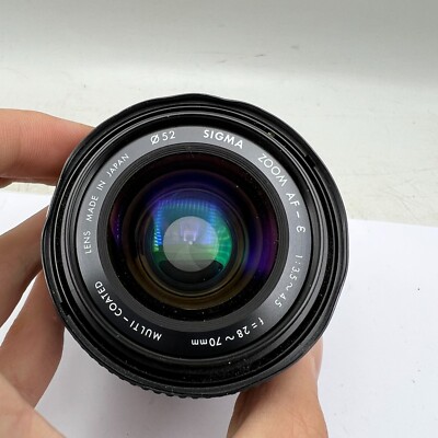 Sigma Zoom 28-70mm F3.5-4.5 Minolta Maxxum Sony A Mount Lens For DSLR Cameras