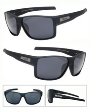 Mens LOCS Sunglasses Sports Gangster Thug Biker Glasses Matte Black Frame LC105