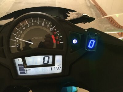 Motorcycle Gear Indicator Blue LED for Kawasaki ER-6F/6N Ninja