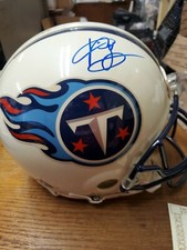 VINCE YOUNG FULL SIZE AUTHENTIC HELMET AUTOGRAPHED W/COA TENNESSEE TITANS