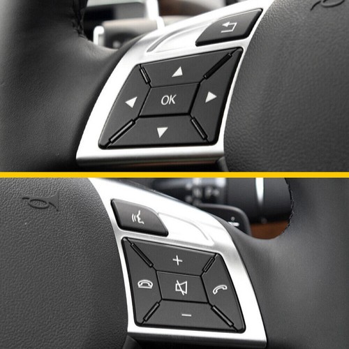 Steering Wheel Button Trim Fits For 2012-2017 Mercedes Benz E300 E350 E400 Black - Bild 4 von 6