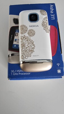 Nokia Asha 311 Handy (entsperrt) - Weiß Charme Limited Edition