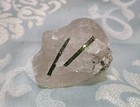 tourmaline verte dans quartz, 140 gr - 5.5x6 cm