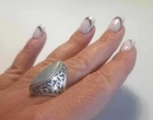 ring Silver 875 Vtg Awesome!