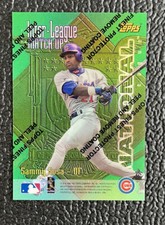 🔥SAMMY SOSA FRANK THOMAS 1997 TOPPS INTERLEAGUE REFRACTOR W/PROTECTOR🔥CUBS SOX