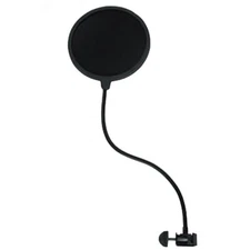 Rok-It Single Layer Microphone Pop Filter Windshield Windscreen w/ Clamp Mount