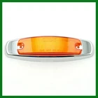 Maxxima Side Marker Clearance 12 LED light M20332Y Stainless Steel Chrome Amber